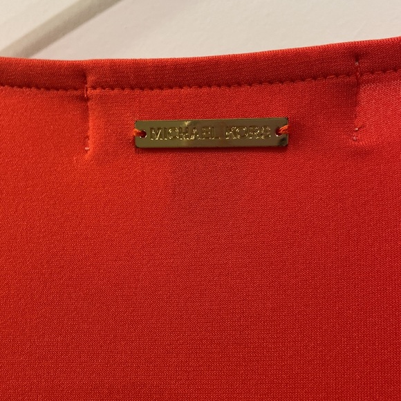 Michael Michael Kors Asymmetrical Sleeveless Blouse with Gold Buckle - Picture 9 of 9